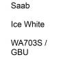 Preview: Saab, Ice White, WA703S / GBU.